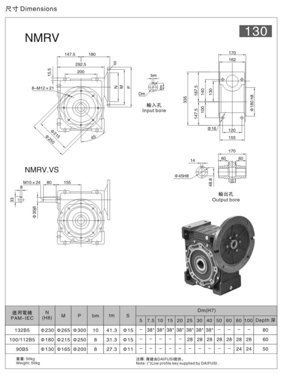 RV130減速機(jī)